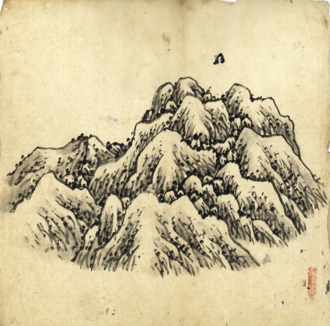 披麻皴山6